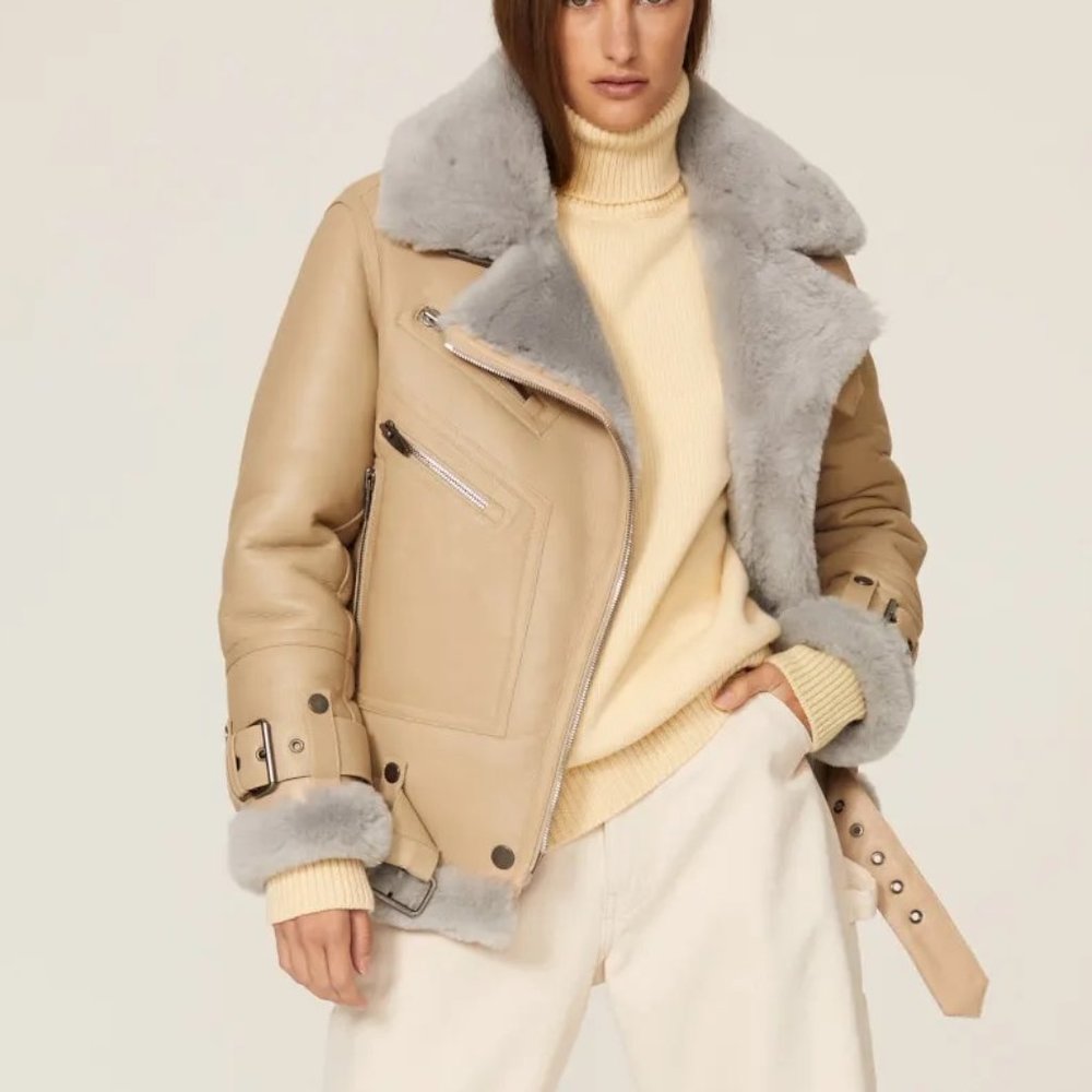The Arrivals Moya Shearling Coat/Jacket - Size S - Picture 1 of 10